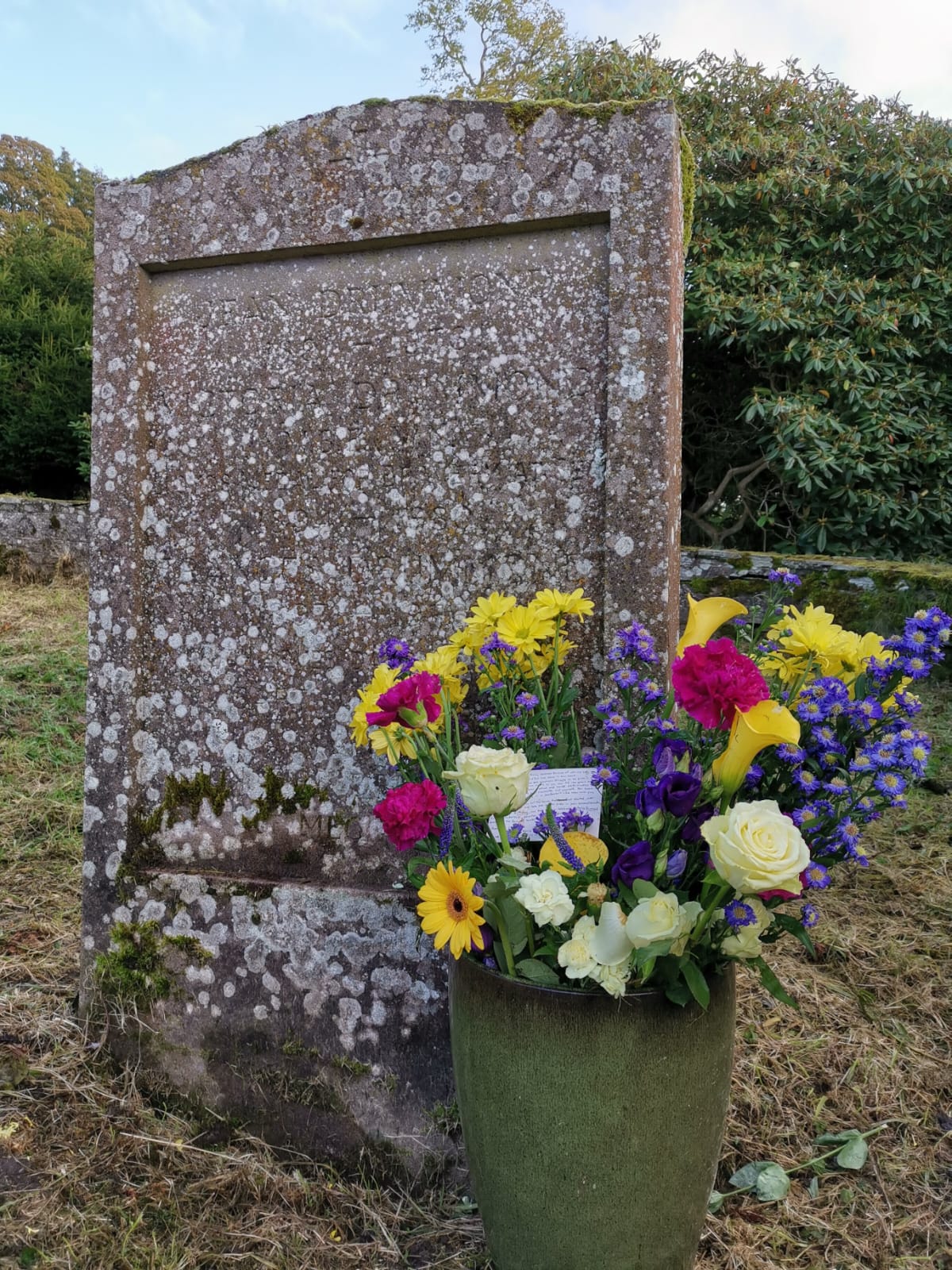 Her grave at Megginch